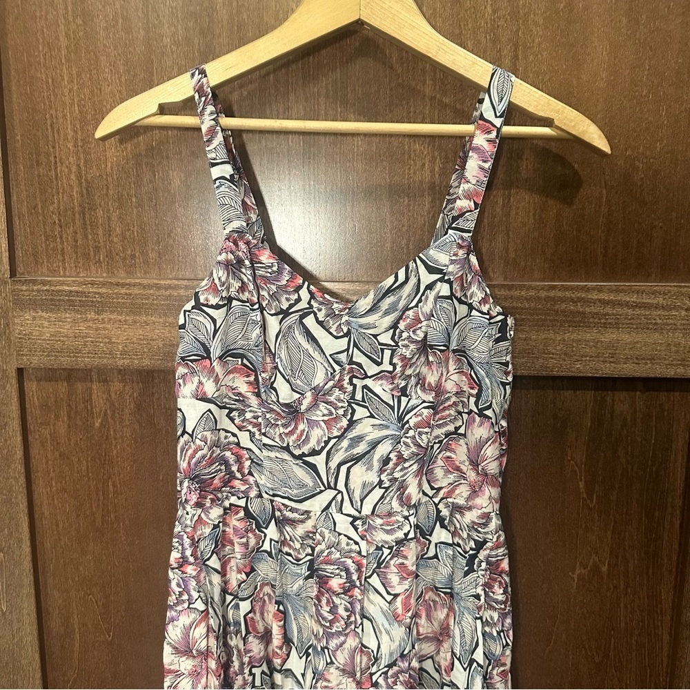 French Connection Floral Maxi Dress - Pink and Cream - Picture 3 of 7